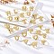 Rack Plating Brass Micro Pave Clear Cubic Zirconia Cuff Finger Rings for Women, Long-Lasting Plated, Letter A~Z, Real 18K Gold Plated, 18.5x12.5mm, Inner Diameter: 17.5mm