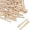 Unfinished Mini Natural Wooden Half Drilled Beads, Baseball Bat, for DIY Keychain Decoration Accessories, BurlyWood, 75x12mm, Hole: 1mm, 60pcs