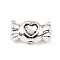 Tibetan Style Alloy Beads, Cadmium Free & Lead Free, Candy, Antique Silver, 7.5x13.5x5mm, Hole: 1.5mm, about 523pcs/1000g
