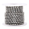 Iron Rhinestone Strass Chains, Rhinestone Cup Chain, Platinum Color Plated, Nickel Free, with Spool, Crystal, SS12, 2.8mm, about 16.40 Feet(5m)/Roll