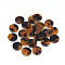 Cellulose Acetate(Resin) Charms, Flat Round, Goldenrod, 9.5~10x9.5~10x2.5mm, Hole: 1.5mm