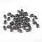 Antique Silver Plated Craved Flower Pattern Acrylic Beads, Rectangle, 7mm wide, 13mm long, Hole:1.5mm