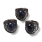 Natural Lapis Lazuli Oval Adjustable Rings, Lead Free & Cadmium Free, Red Copper Plated Brass Finger Rings for Women Men, 24.4mm, Inner Diameter: 19.2mm
