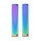 Ion Plating(IP) 304 Stainless Steel Links Connectors, Manual Polishing, Rectangle, Rainbow Color, 36x7x1.7mm, Hole: 1.4mm