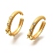 Brass Pave Clear Cubic Zirconia Open Cuff Ring Settings, for Half-drilled Beads, Cadmium Free & Nickel Free & Lead Free, Real 18K Gold Plated, Pin: 0.9mm, 3.5~5mm, Inner Diameter: Adjustable
