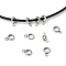 Non-Tarnish 304 Stainless Steel Tube Bails, Loop Bails, Flat Round, Stainless Steel Color, 8.6x5.8x1.8mm, Hole: 1.8mm, Inner Diameter: 4mm