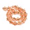 Christmas Handmade Lampwork Beads Strands, with Enamel, Gingerbread Man, Orange, 14.5~15x14x7mm, Hole: 1mm, about 26pcs/strand, 14.17''(36cm)
