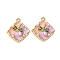 Light Gold Tone Alloy Enamel Pendants, with ABS Imitation Pearl, Rhombus Charms, Rack Plating, Dragonfly, 25x22x4mm, Hole: 1.8mm