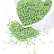 MGB Matsuno Glass Beads, Japanese Seed Beads, 11/0 Opaque Round Hole Glass Seed Beads, Two Cut, Hexagon, Yellow Green, 2x2x2mm, Hole: 0.8mm, about 44000pcs/bag, 450g/bag