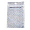 Glitter Holographic Star Plastic Packaging Yin-yang Zip Lock Bags, Top Self Seal Pouches, Rectangle, Silver, 12x7.5x0.01cm, Unilateral Thickness: 2.5 Mil(0.065mm)