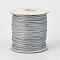 Eco-Friendly Korean Waxed Polyester Cord, Light Grey, 1mm, about 169.51~174.98 Yards(155~160m)/Roll