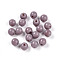 Opaque Solid Color Glass Beads, Round, Rosy Brown, 4.5mm, Hole: 0.9~1mm