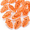 Autumn Theme Transparent Acrylic Beads, Grape, Coral, 46x27x16.5mm, Hole: 3.5mm, about 101pcs/500g