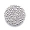 Non-Tarnish 304 Stainless Steel Charms, Textured, Laser Cut, Flat Round, Stainless Steel Color, 10x0.8mm, Hole: 1.4mm