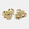 Brass Pendants, Cadmium Free & Nickel Free & Lead Free, Flower, Real 18K Gold Plated, 18x16x7mm, Hole: 1mm