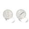 Transparent Glass Beads, Gradient Color, Round, Clear AB, 12.5x12mm, Hole: 1.4mm