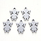 Tarnish Resistant 304 Stainless Steel Pendants, Laser Cut, Girl, Stainless Steel Color, 17x11x1mm, Hole: 1.4mm