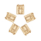 Brass Pendants, with Jump Rings, Long-Lasting Plated, Rectangle with Virgin Mary, Golden, 18x14x2.8mm, Jump Ring: 3.5x0.7mm, 2.2mm inner diameter