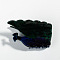 Animal Hair Claw Clip, PVC Ponytail Hair Clip for Girls Women, Peacock, 80mm