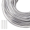 BENECREAT 32 Yards Clear Polyethylene Plastic Coated Aluminum Wire with Silicone Protective Sleeve, 12 Gauge Platinum Jewelry Wire, Aluminum Wire for Engraving, Jewelry, Hat Making