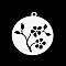 Non-Tarnish 201 Stainless Steel Pendants, Laser Cut, Hollow, Flat Round with Flower, Stainless Steel Color, 27.5x25x1mm, Hole: 1.8mm