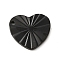 304 Stainless Steel Pendants, Heart Charm, Electrophoresis Black, 17x19x2mm, Hole: 1.6mm