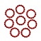 Aluminum Quick Link Connectors, Twisted Round Ring, Dark Red, 24~24.5x3.5~4mm, Inner Diameter: 17~17.5mm