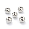 Non-Tarnish 202 Stainless Steel Beads, Round, Stainless Steel Color, 6mm, Hole: 1.6mm