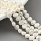 Natural Cultured Freshwater Pearl Beads Strands, Two Sides Polished, Cornsilk, 5~6mm, Hole: 0.5mm, about 31pcs/strand, 6.89''(17.5cm)