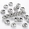 316 Surgical Stainless Steel Crystal Rhinestone Spacer Beads, Rondelle, Stainless Steel Color, 10x4mm, Hole: 2mm