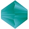 Preciosa® Crystal Beads, Czech Crystal, Bicone(451 69 302 Rondelle), 60310 840 Capri Blue Matt, 4mm, Hole: 0.8mm