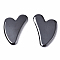 Heart Shape Magnetic Synthetic Hematite Gua Sha, for Face to Lift, Decrease Puffiness and Tighten, 77~82x54~57x5.5mm