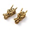 Tibetan Style Alloy Beads, Chinese Dragon Head Shape, Antique Golden, 24x10x12mm, Hole: 6mm
