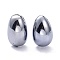 Terahertz Stone Pendants, Oval, 31x20.5mm, Hole: 2mm