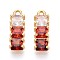 Brass Micro Pave Cubic Zirconia Charms, Long-Lasting Plated, Nickel Free, Real 18K Gold Plated, Rectangle, 15x5.5x3.5mm, Hole: 1.4mm