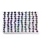 100Pcs Adjustable Mood Ring, Temperature Change Color Emotion Feeling Alloy Band Rings for Women, Mixed Shapes, Platinum, Inner Diameter: 17.6mm