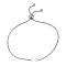 Tarnish Resistant Adjustable 304 Stainless Steel Slider Bracelets Making,Bolo Bracelets, with 202 Stainless Steel Beads, Stainless Steel Color, Single Chain Length: about 12cm