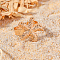 Alloy Starfish Adjustable Rings for Women, Golden,