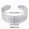 Non-Tarnish Stylish European and American Texture 304 Stainless Steel Cuff Bangles for Women