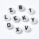 Светящиеся белые дымчатые акриловые бусины MACR-S273-68-2
