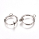 Фурнитура для сережек-клипс из нержавеющей стали марки 304 STAS-L238-025P-2