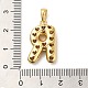 Латунные микро проложить кубического циркония подвески KK-E061-03G-18-3
