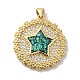 Стойки обшивки латунь микро проложить Циркон подвеску X-KK-D088-03G-2