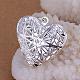 Латуни полые сердца диффузор Locket подвески KK-BB11640-1
