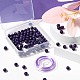 100шт 8мм натуральный чароит круглые бусины DIY-LS0002-12-5