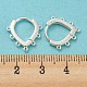 Серьги-кольца из серебра 925 пробы с сердцем STER-Z004-01-4