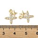 Латунные микро проложить кубического циркония подвески KK-F872-13G-3