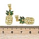Латунные микро проложить кубического циркония подвески KK-I358-041G-3