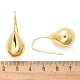 Серьги-подвески из латуни в форме слезы EJEW-B132-06G-5