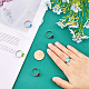 50 шт. регулируемые кольца для пальцев из нержавеющей стали 304 DIY-CA0005-54-4